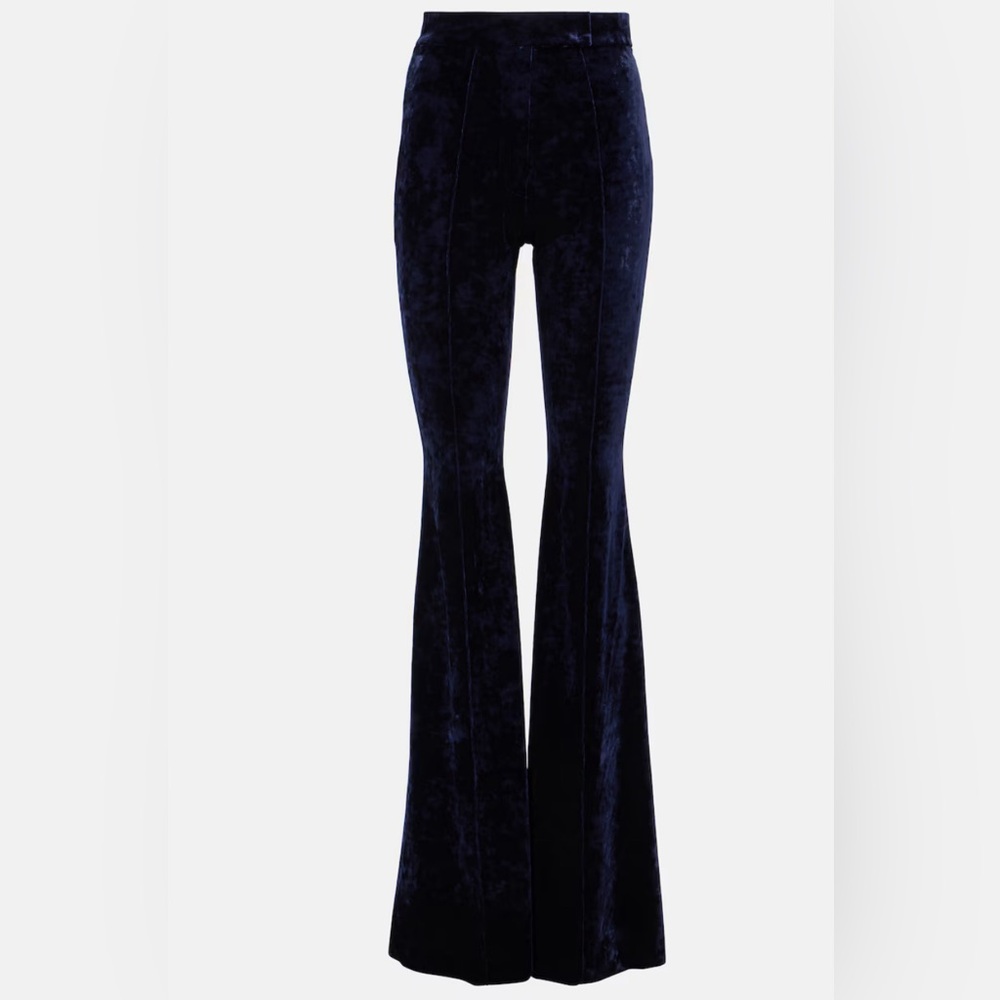 Velvet flared pants